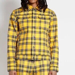 Tripp Yellow Plaid Trucker Jacket